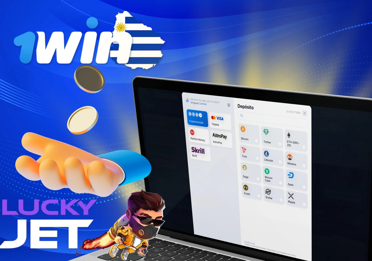 Métodos de pago disponibles en 1Win Uruguay