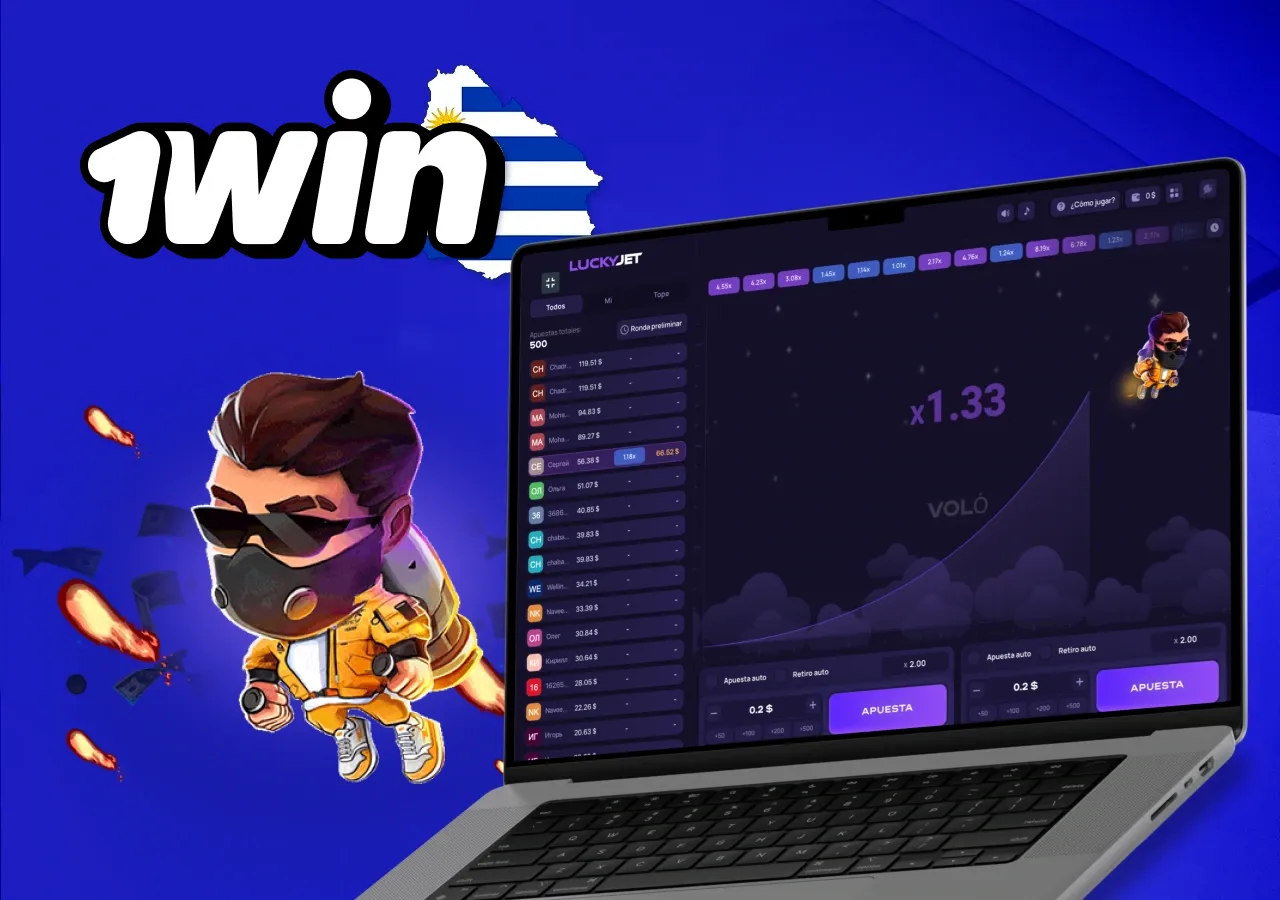 Emocionante juego Lucky Jet en 1Win Casino