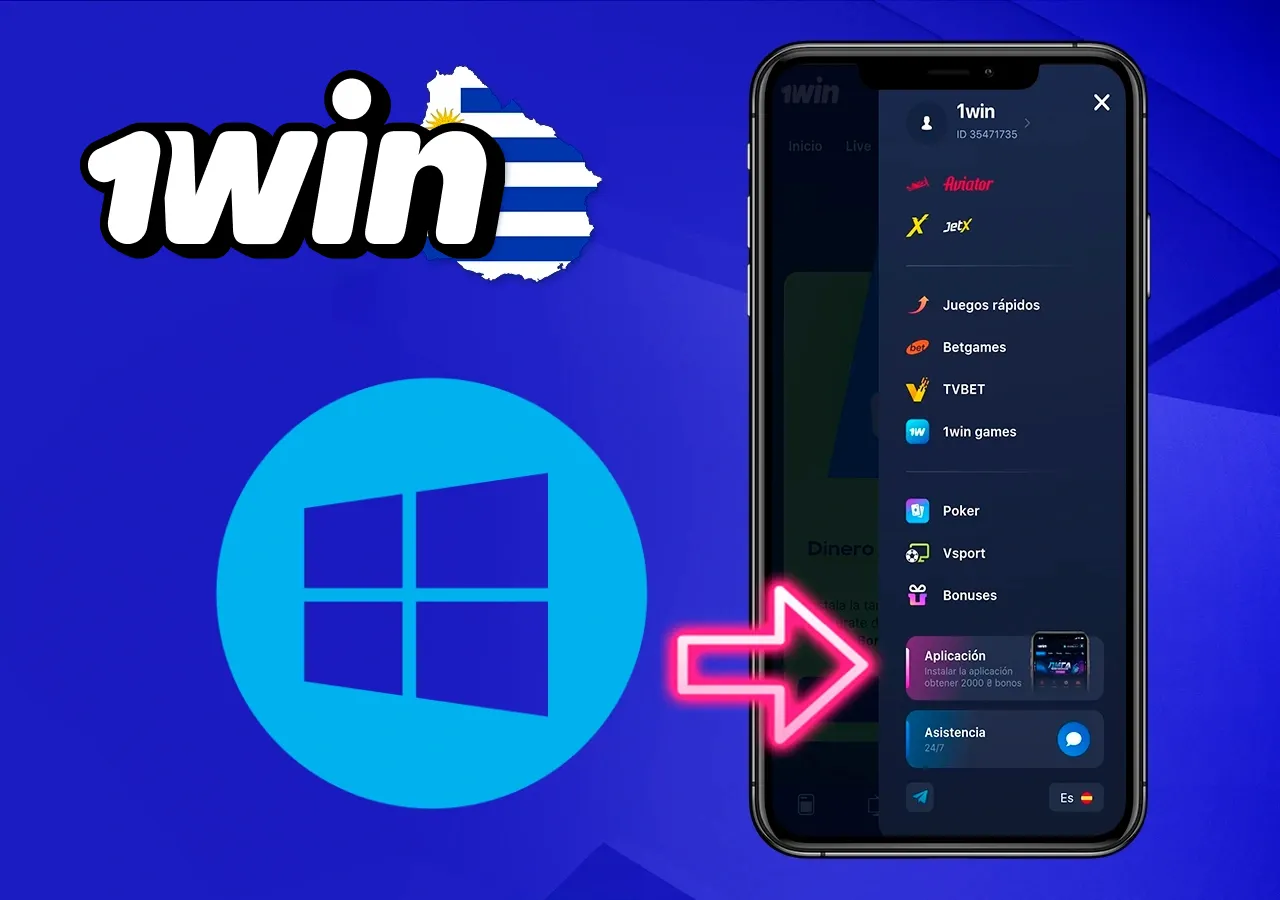 1 Win Aplicación Bookmaker para dispositivos Windows