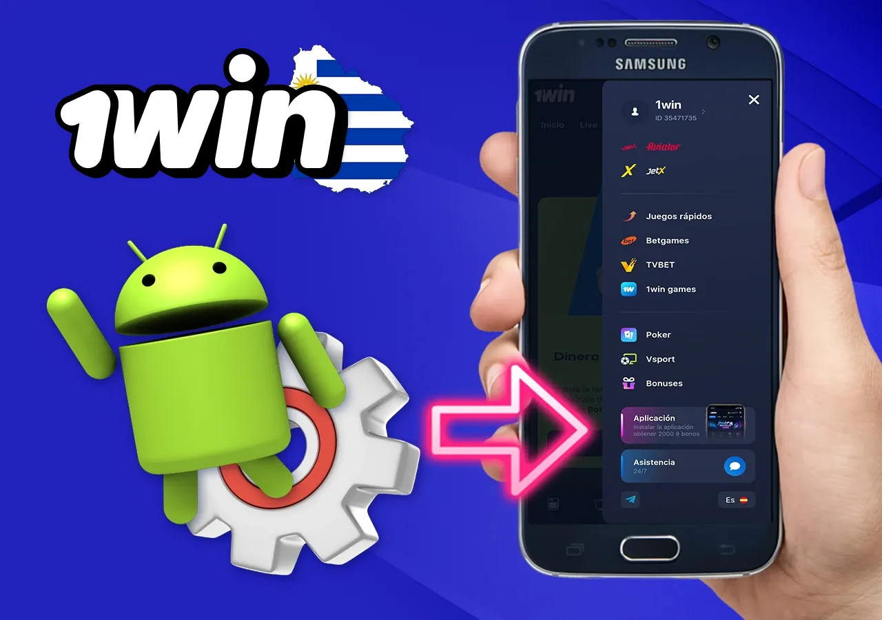 Instrucciones detalladas para instalar la aplicación de 1Win en Android.